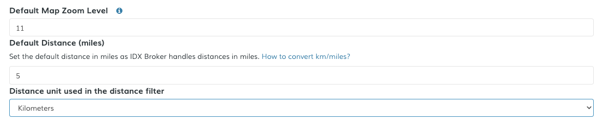 Set default settings
