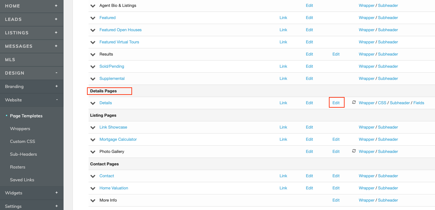 IDX Broker Page Templates