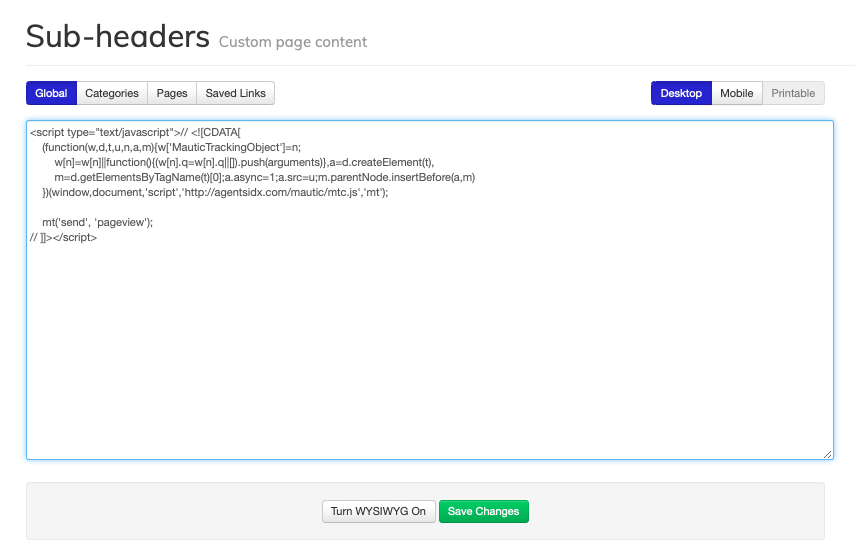 Webhook code pasted - before