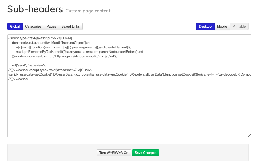 Webhook code pasted - after