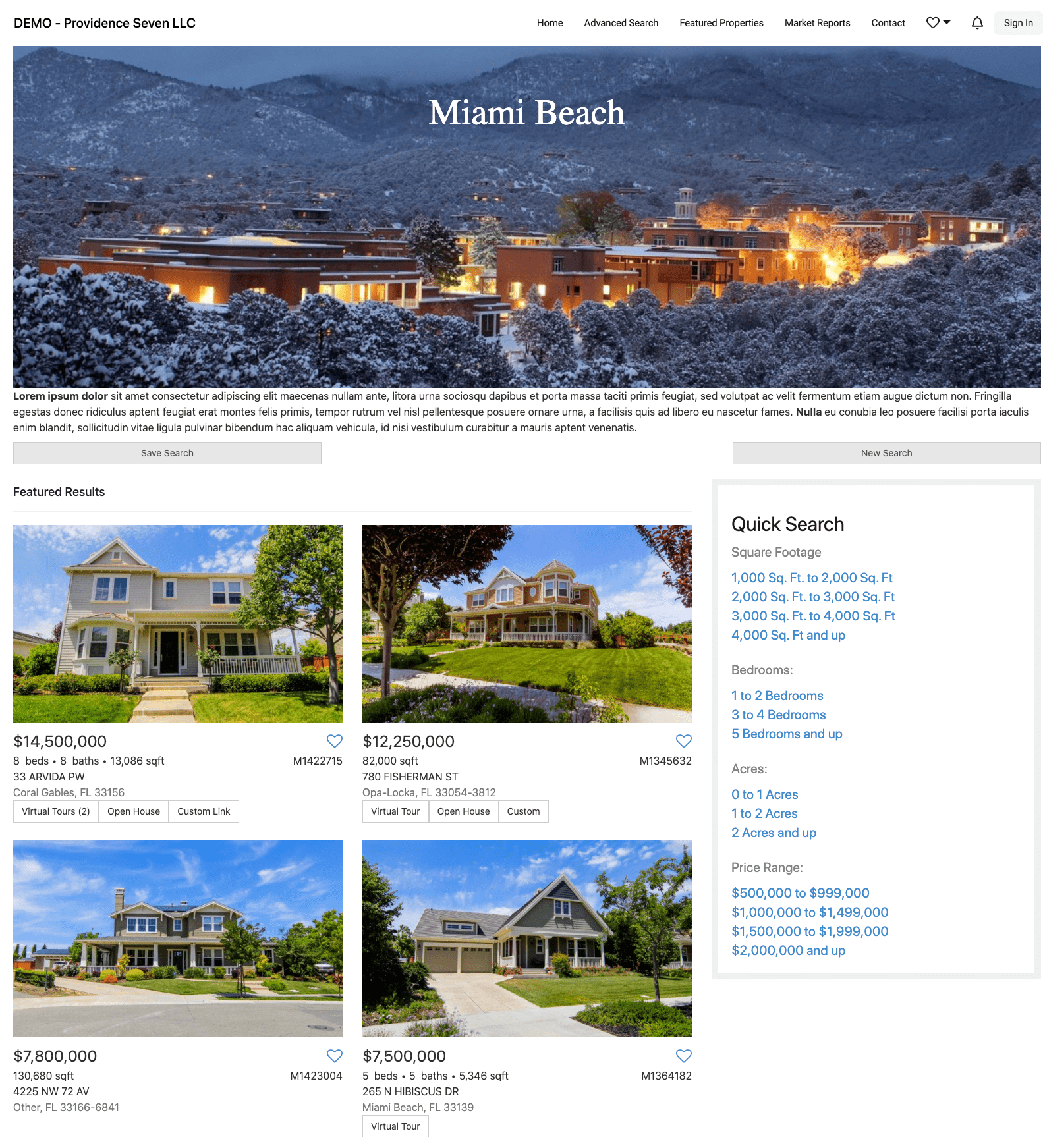 Quick community pages example